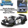 Muscle Machines 1/64 1993 Ford Mustang SVT Cobra Highway Patrol Diecast Miniature Car