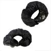 Baby Stroller Tire Cover Waterproof Stroller Wheel Cover Hook & Loop Closure for Small Wheels, Black, Set of 2 Kba19