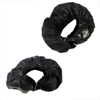 Cubierta Impermeable para Rueda de Cochecito de Bebé con Cierre de Velcro para Ruedas Pequeñas, Negro, Juego de 2 kba19