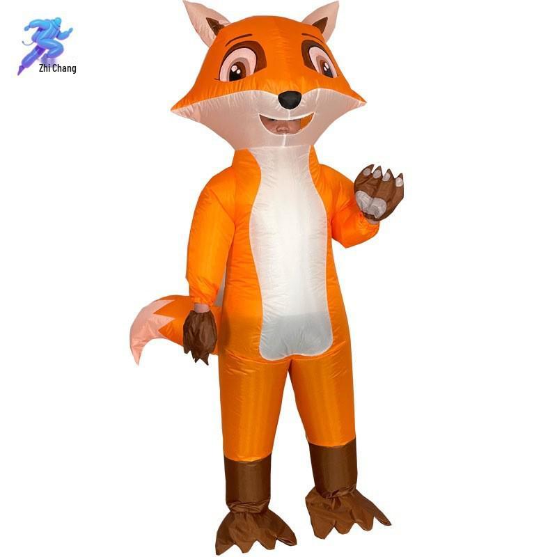 Inflatable Cute Animal Christmas Suit: Festive Fox & Unicorn Costume Toy for Parties and Performances