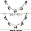 Cheerful Halloween Themed Hanging Decorations With Colorful Pumpkin Ghost Bat And Spider Designs