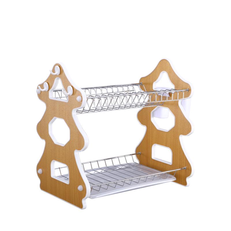 Christmas Tree Wooden Dish Drying Rack - Creative Home Storage Solution