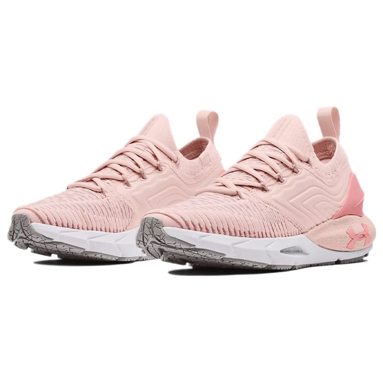 Under Armour Women's HOVR Phantom 2 INKNT IntelliKnit Pink Purple Lightweight Cushioned Running Shoes Sneakers 3024155-603