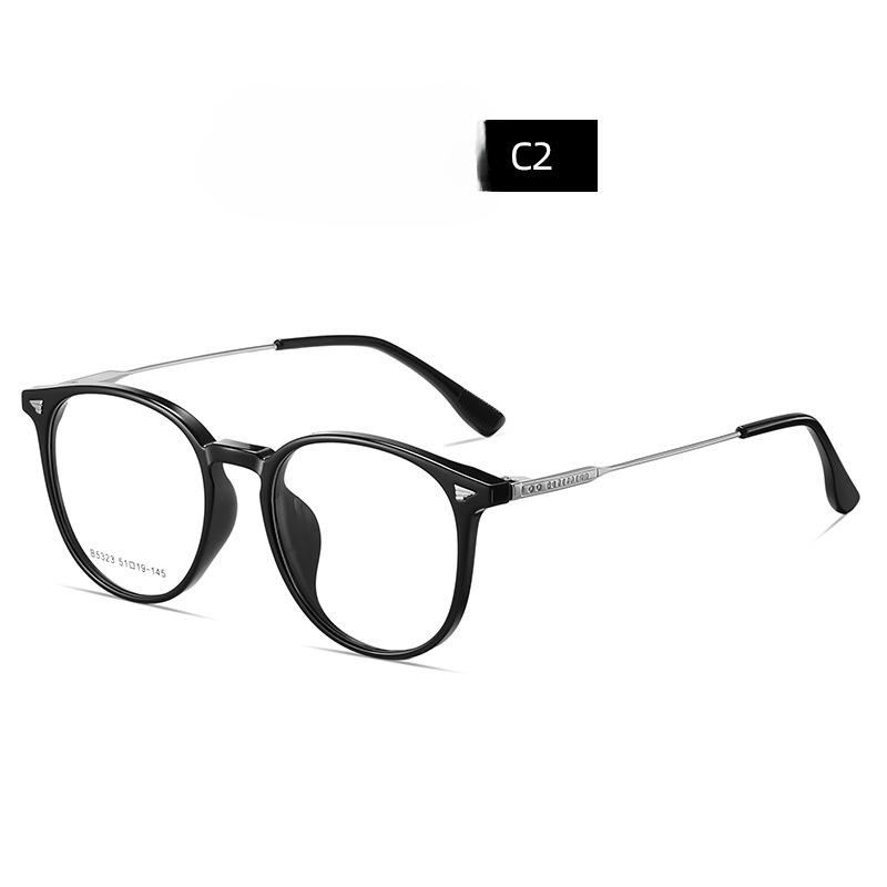 Oval-frame Optical Glasses Myopia Glasses for Men and Women.TR90 Alloy Glasses New Oval-frame Optical Glasses Myopia Glasses for Men and Women.