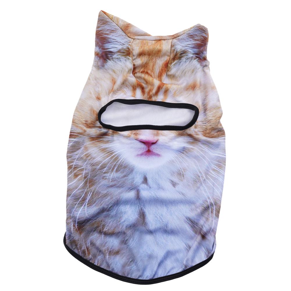 3D Katze Tier Ski Sturmhaube Skimaske mit Ohren, Geeignet für Musikfestivals, Raves, Ski, Halloween oder Party Outdoor
