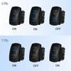 Headlights Rocker Switch 6 Pin ON-ON-OFF / 7Pin ON-OFF-ON High Low Beam Rocker Switch with Wires for Car UTV Truck RV Trailer