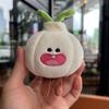 Cute Funny Garlic Plush Doll Plant Key Ring Garlic Pendant Vegetable Keychain  Bags and Keys