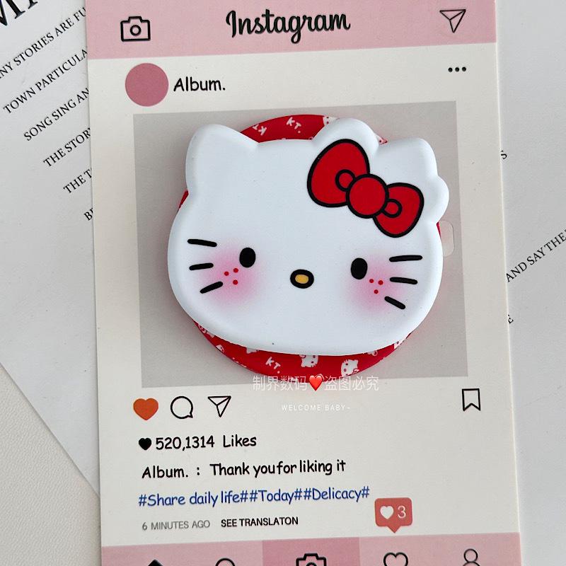 Cartoon Cute Retractable Magnetic Phone Holder with Strong Suction and Rotatable Stand
