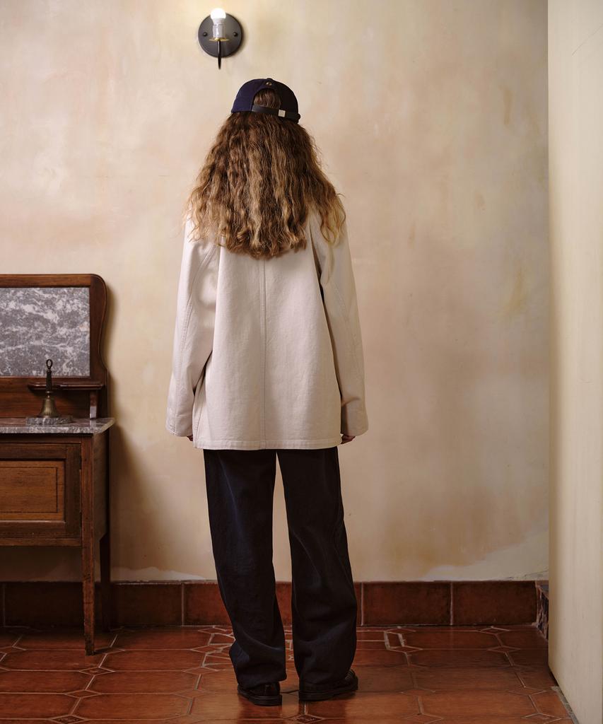 Hello Sunrise Washed Vtg Work Jacket_Ivory