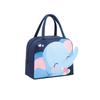 Oxford Fabric Cartoon Lunch Bag Portable Handheld Insulated Lunch Tote for Kids and Adults with Zipper Closure and Easy Carry Handles