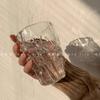 Glass Water Cup Twist Fold Cup Household Unique Fruit Juice Tea Cup Lovely Beer Cup Ins Style Advanced Simple Korean Milk Cup