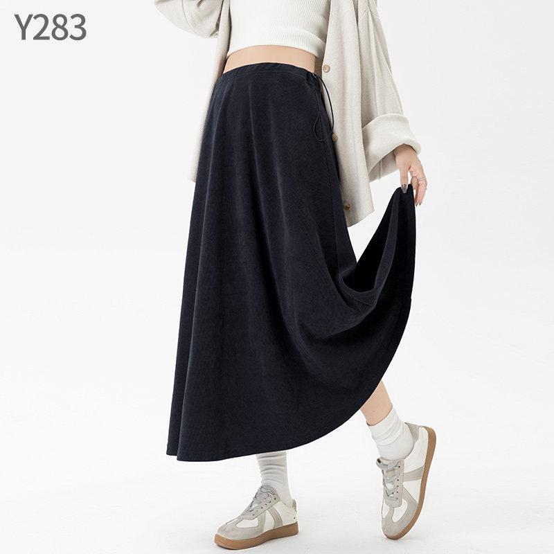 

Spring/Summer Plus Size A-line Pleated Maternity Skirt - Mid-length for Pregnancy One Size [Suitable for 80-110 lbs]