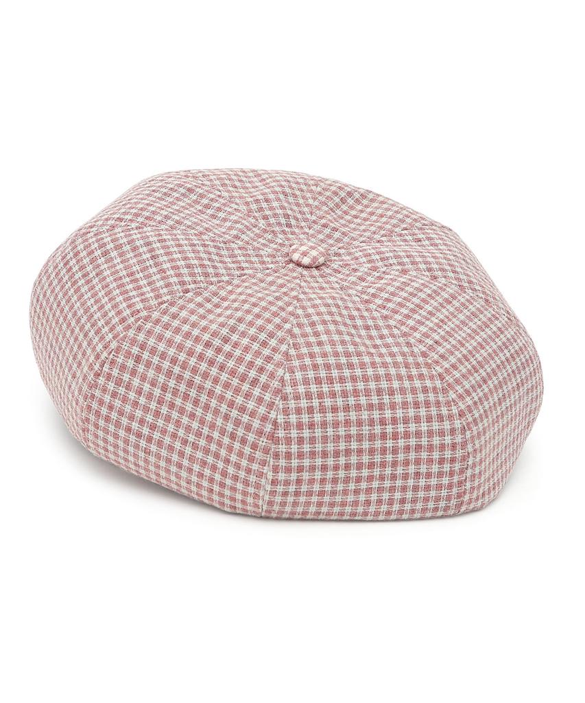 Eondeokeonteulolseutyudio Cotton 8-Panel Adjustable Classic Beret Bread Beret / Mods / Pink