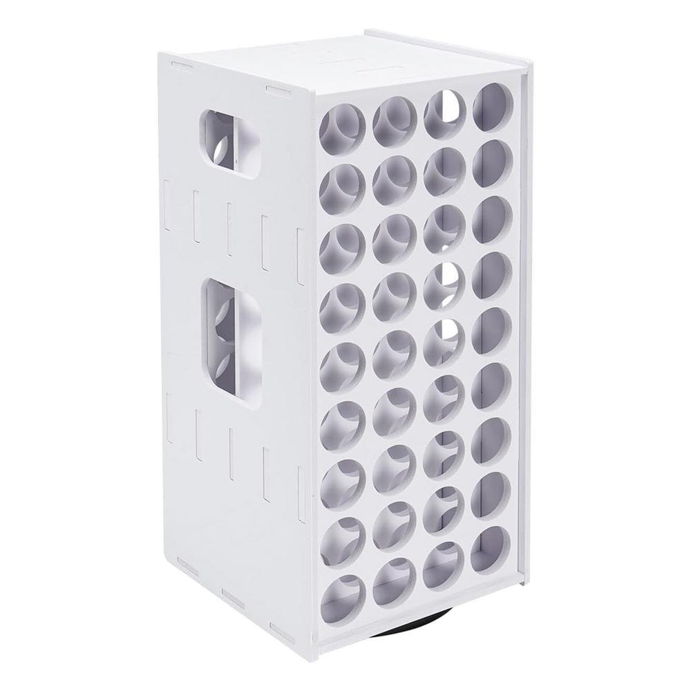 

Art Material Storage Rack 72-Hole Rotating Paint Tower Vertical Paint Box Shelf белый