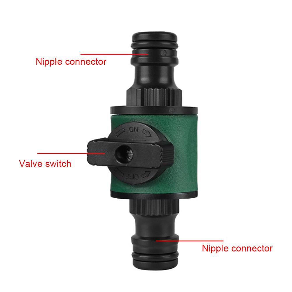 Garden Hose Quick Connector With Shut Off Valve Water Pipe Tap Adapter Fitting For Irrigation System Irrigation Hose Repair