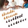 Chess Pieces Only PS Plastic Replacement   Chessmen Figurine Pieces 49mm Height King for Party Relaxing(Black White )