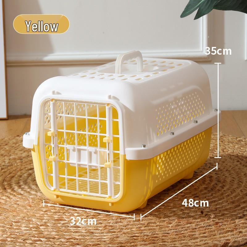 

Портативний авіаційний переноска для домашніх тварин: Знімна, Миюча Дорожня Клітка для Кота та Собаки Pet Airline Box