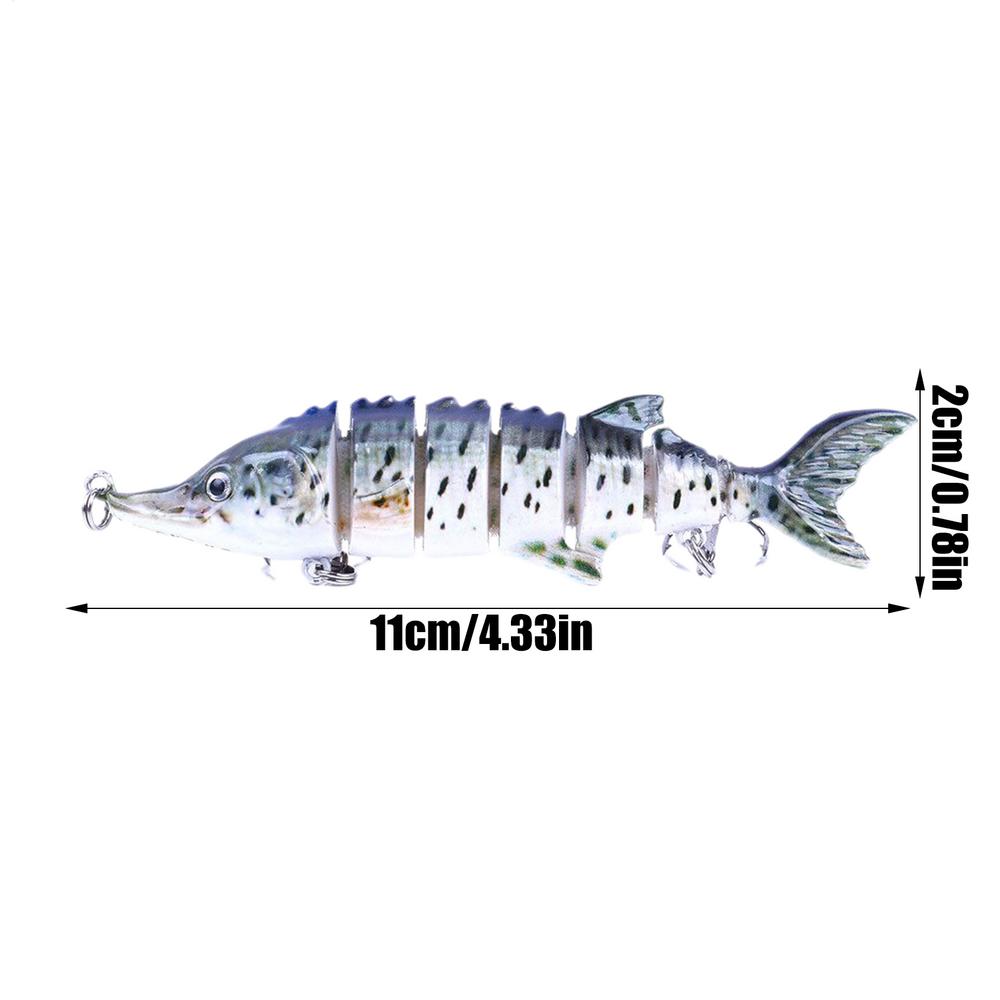 

Lifelike Fishing Swim Baits For Bass 3D 7 Jointed Fishing Swimming Lures Deep-Diving Lure For Long-distance Sea Fishing Swimbait