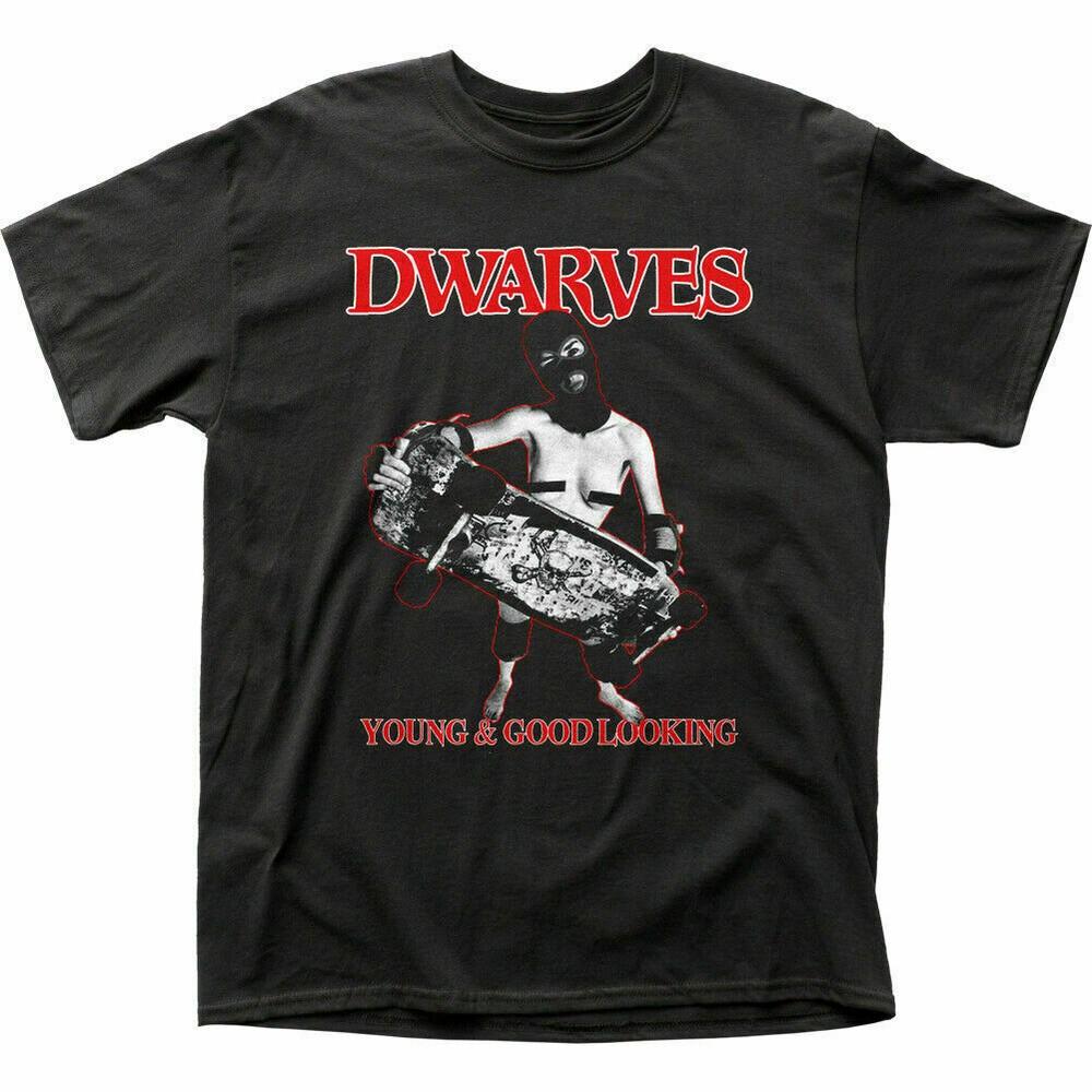 Vtg Dwarves Young & Good Looking Heavy Cotton Black Full Size Unisex Shirt Unisex T-Shirt XL