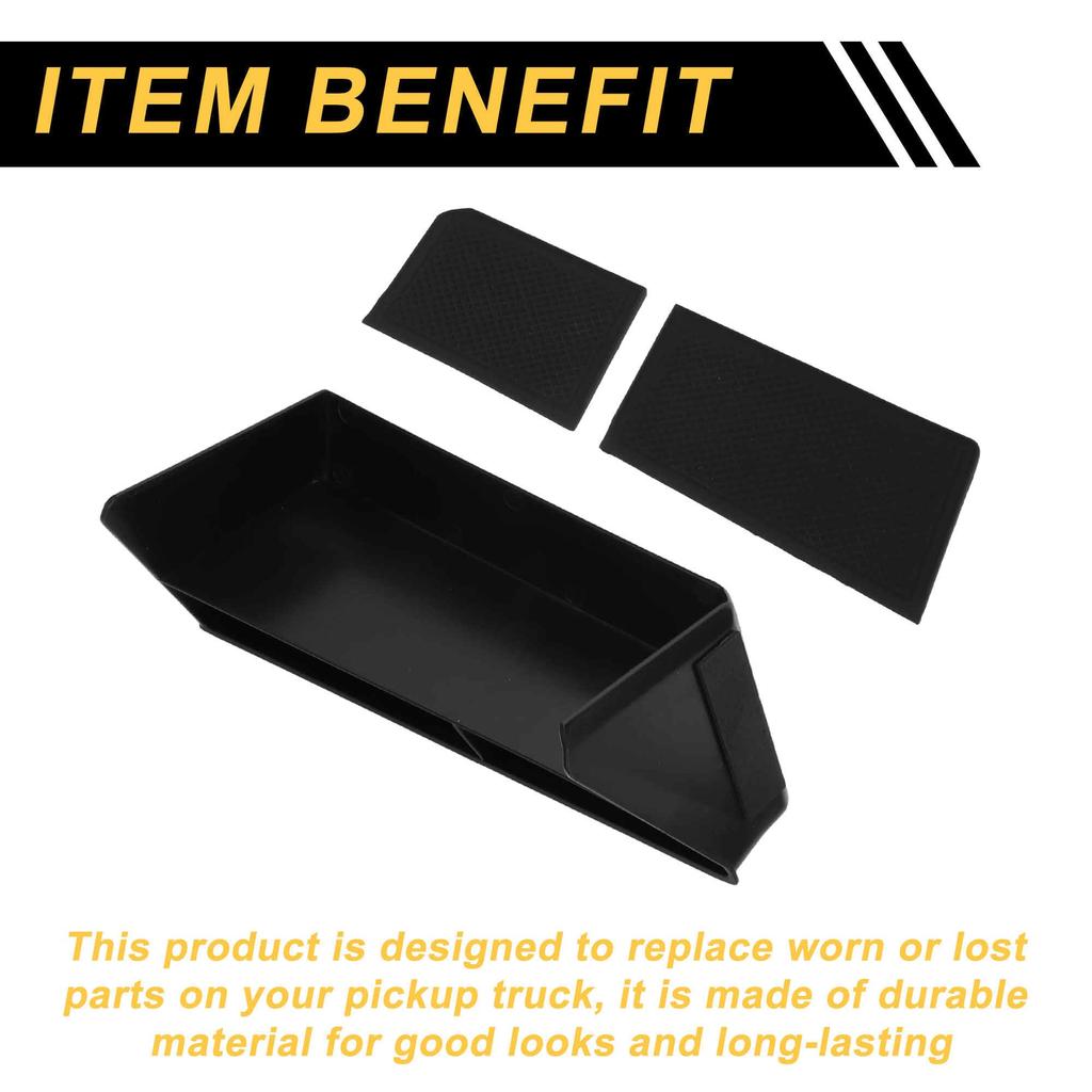 FUELHOOD Center Console Armrest Organizer Armrest Insert Storage Black for Volkswagen Golf 8 Tray, Tray, Box, ABS,