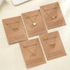 5 Pcs Simple Heart Choker Necklaces Set for Women Fashion Crystal Hollow Love Pendant Necklace Design Jewelry Set Gifts