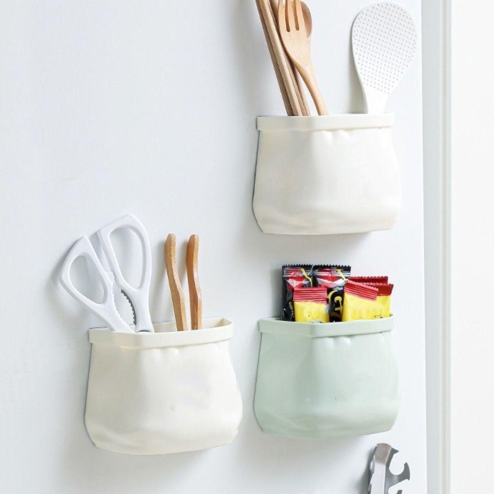 Multi-Purpose Refrigerator Organizer Plastic Wall Hanging Storage Box  Kitchen Use