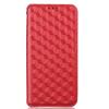 For Google Pixel 8 PU Leather Rhombus Imprinted Phone Case Wallet Stand Secure Magnetic Cover