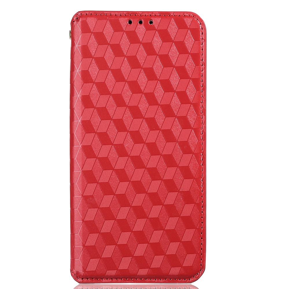 For Google Pixel 8 PU Leather Rhombus Imprinted Phone Case Wallet Stand Secure Magnetic Cover