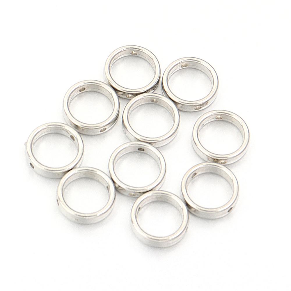 100 Stück 5 Stile Hohlrahmen Umwickelte Perlen CCB Mehrform Perlenverbinderringe für Schmuckherstellung DIY Armband Halskette Zubehör