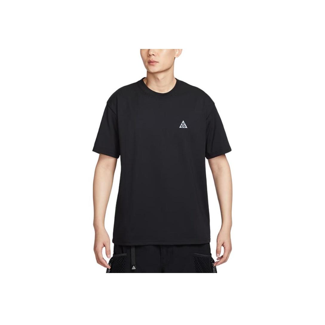 Nike ACG Series Simple Casual Versatile Short Sleeve Breathable T-Shirt Men Tops Black IF0371010 S
