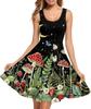 Summer Dress Casual Sleeveless Vest Cotton Skating Vest Short Medium and Long Dress