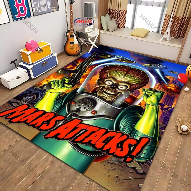

Flannel Classic Pattern Flat Weave Carpet Soft Non Slip Floor Mat for Living Room Bedroom Bathroom Home Decor 60*90cm