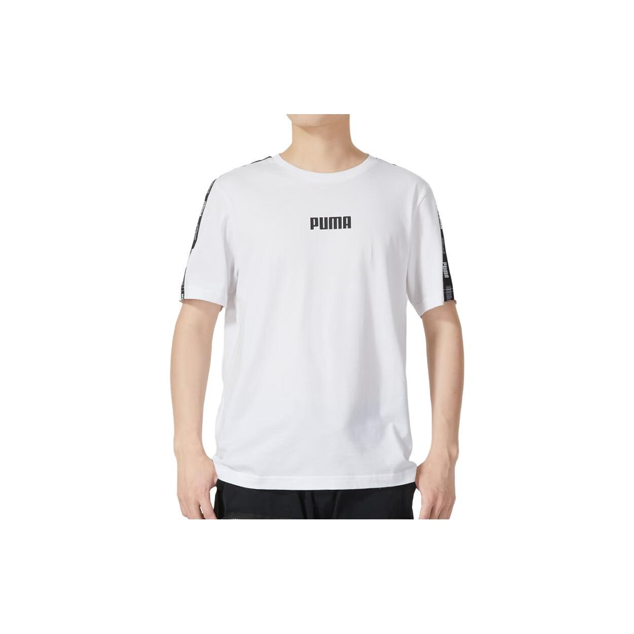 

Puma Logo Casual Breathable Short Sleeve T-Shirt Men Tops White 671978-02 L