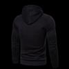 2025 Men's Trendy Solid Color Hooded Sweatshirt - Autumn/Winter Versatile Casual Pullover