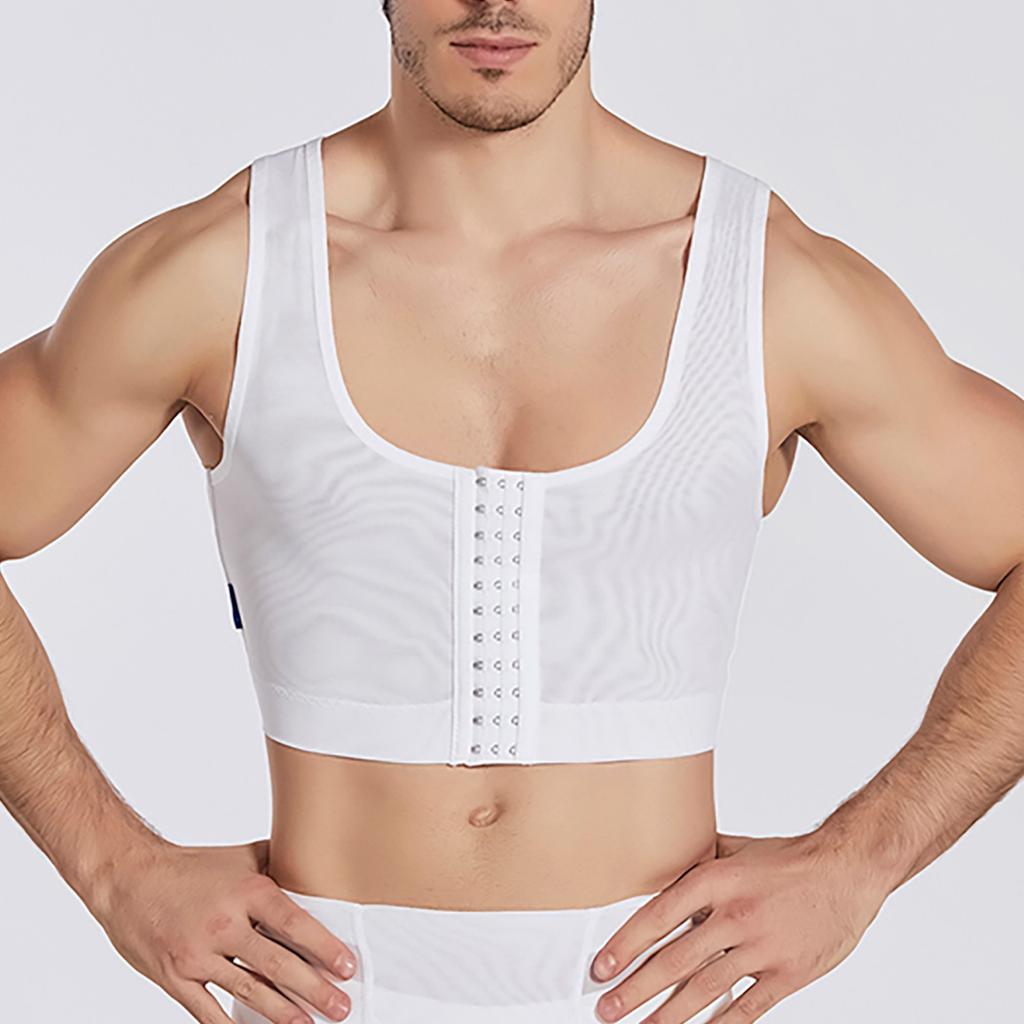 Men's High Elastic Breathable -chest Bulge Chest Shaping Vest Bandage Body Shaping Underwear