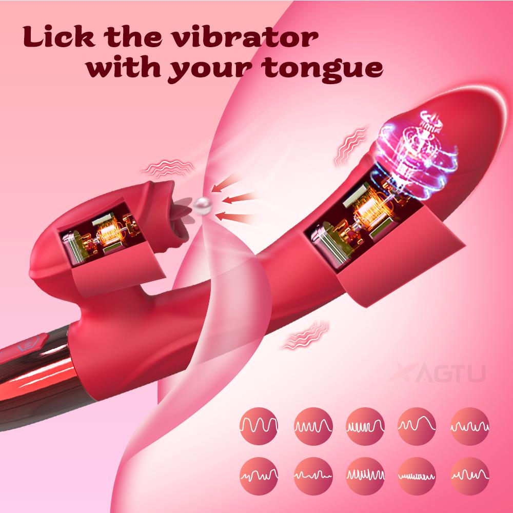 Rabbit Vibrator for Women Heating G-Spot Vibrator Clitoris Stimulator Female Masturbation Adult Goods Sex Toy for Women