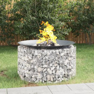 Vidaxl Fogueira Gabionada, Ø 100 Cm, Ferro Galvanizado