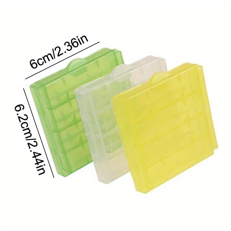 5 unidades Caixa de Armazenamento de Bateria de Plástico Transparente Adequada para Bateria AA/AAA Economia de Energia Suporte Recipiente de Bateria