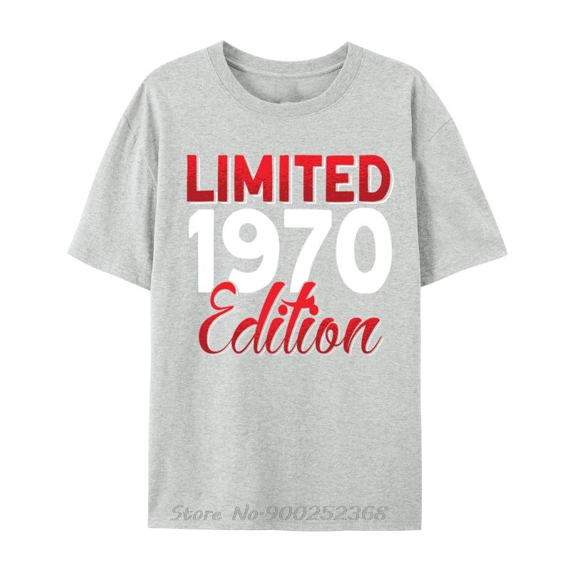 Vintage 1970 Retro Bitrthday Limited Edition Coupons Unisex Tshirt New Funny Oneck Tops Tees Cotton Tshirt Oversized T Shirt S