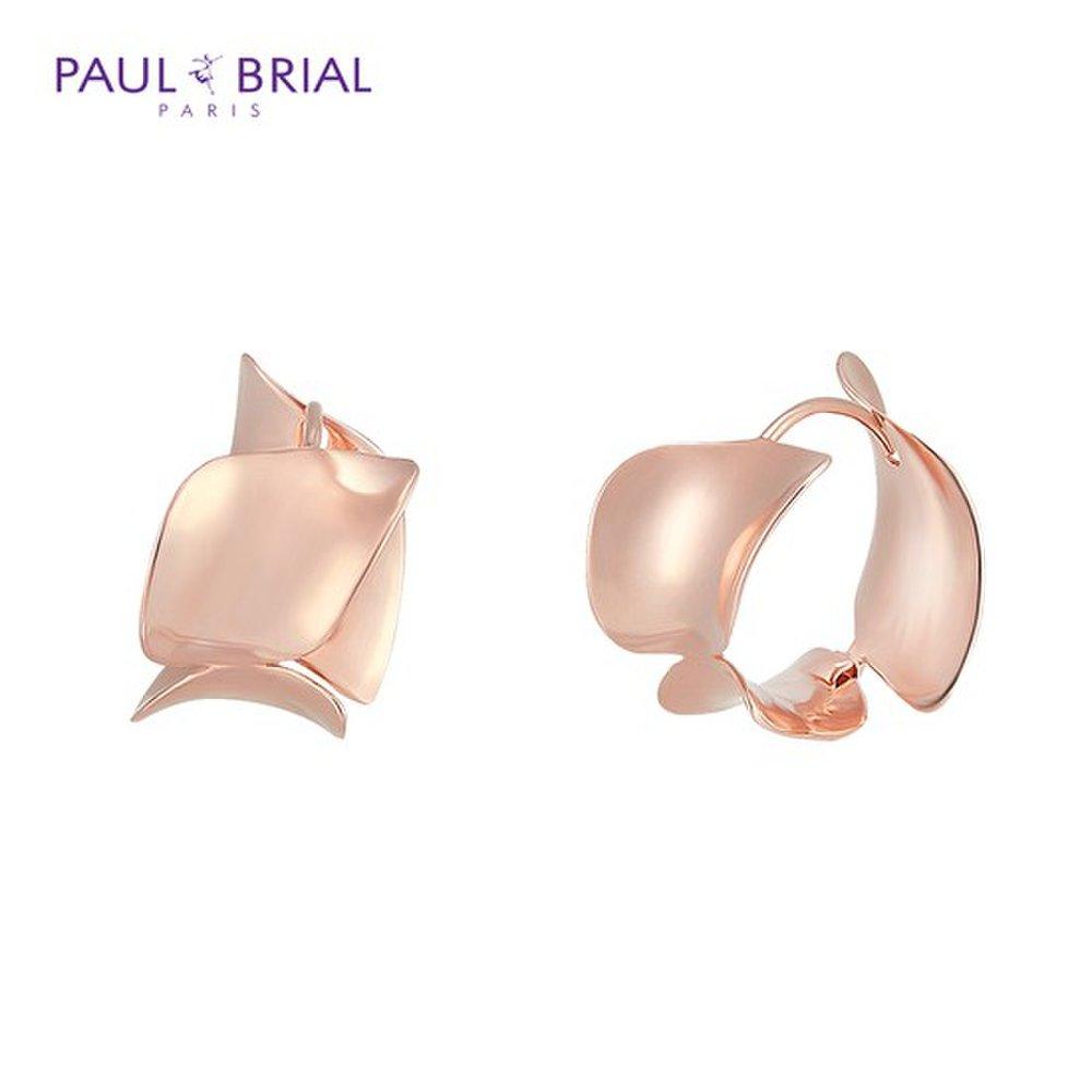 Paul Brial [Silver] Pyse0149 Petal One-Touch Earrings