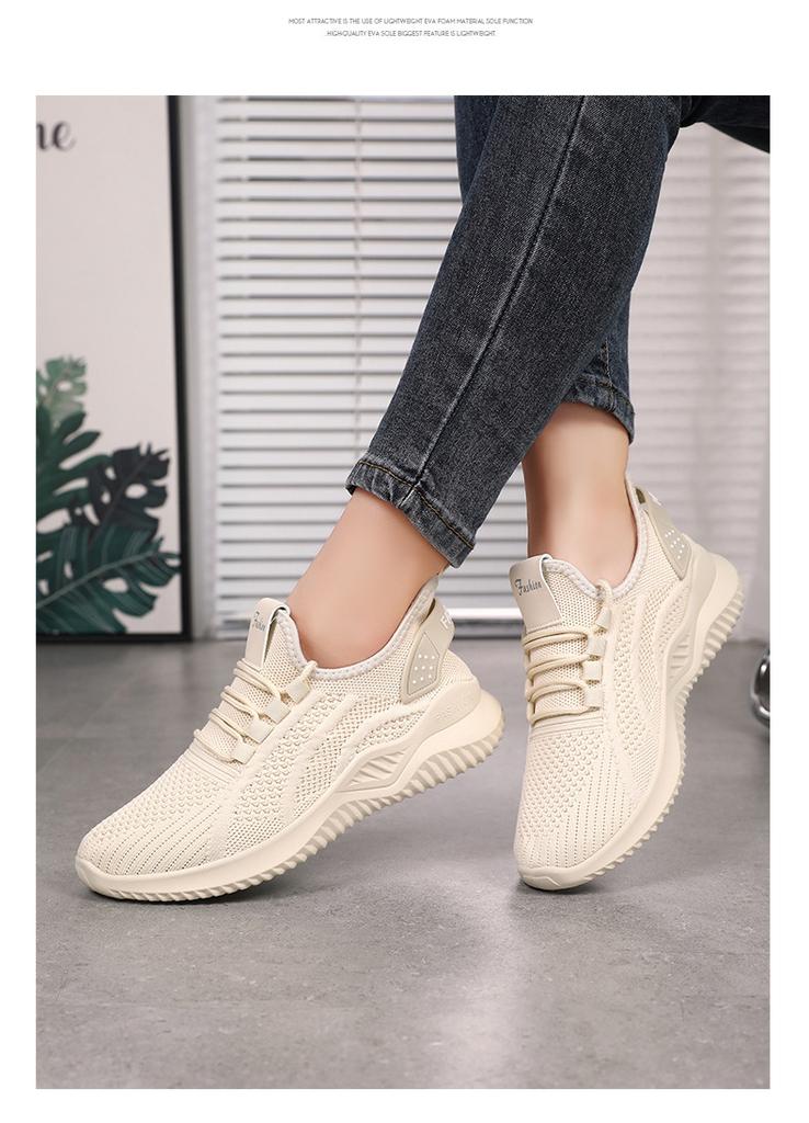 Shoes Women's casual shoes, women's shoes soft sole lightweight sports shoes mesh white shoes versatile outdoor single shoes