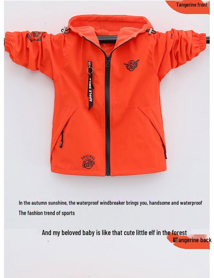 Jungen Wendejacke mit Fleecefutter - 2025 Frühjahr/Herbst-Kollektion für Kinder