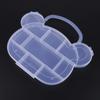 PVC Adjustable Practical Bear Storage Box Bead Ring Box Jewelry Presentation Organizer
