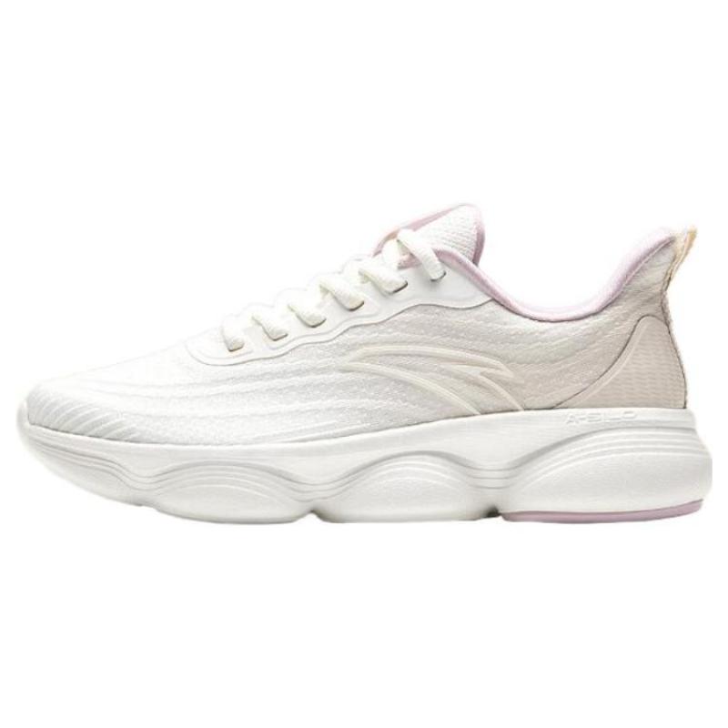 Anta Soft Column Anti Slip Wear Resistant Low Top Running Shoes Women's White Gray Sneakers 922335572-3