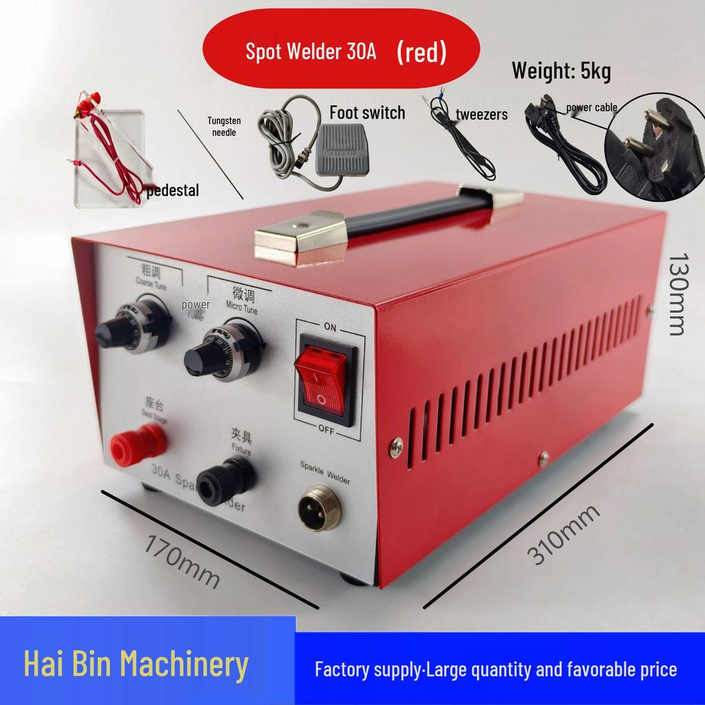 2026 Handheld Spot Welder for Gold & Silver Jewelry: Rings, Necklaces, 30A/50A/80A Resistance Welder