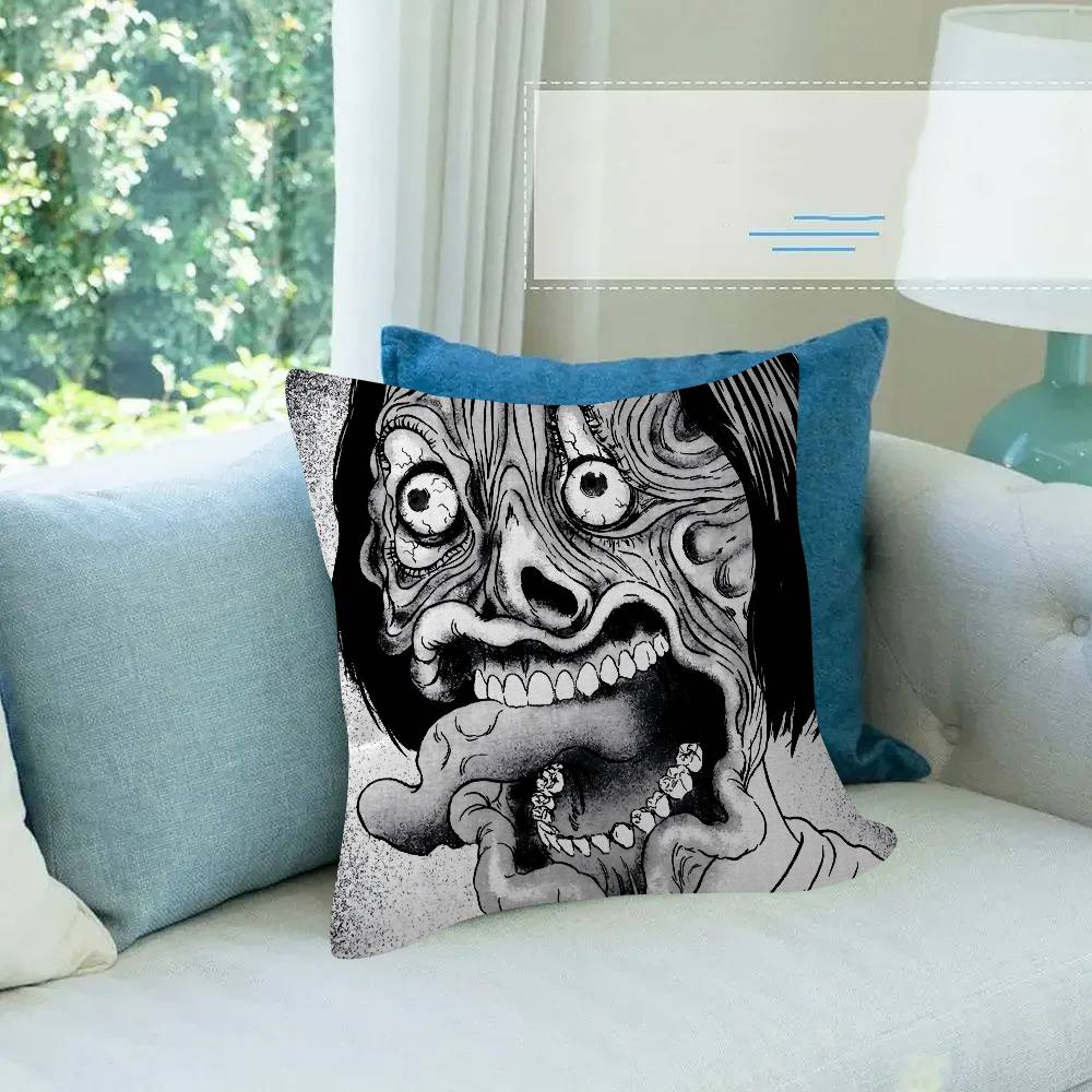 Japan Classic Anime JJunji Ito edit  Pillow Cushion Cover Pillowcase Living Room Sofa Home Decor Customized