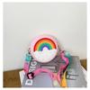 Donut Pattern Silicone Crossbody Pouch Soft Lightweight Kids Shoulder Bag for Storing Coins Keys Outdoor Play Use