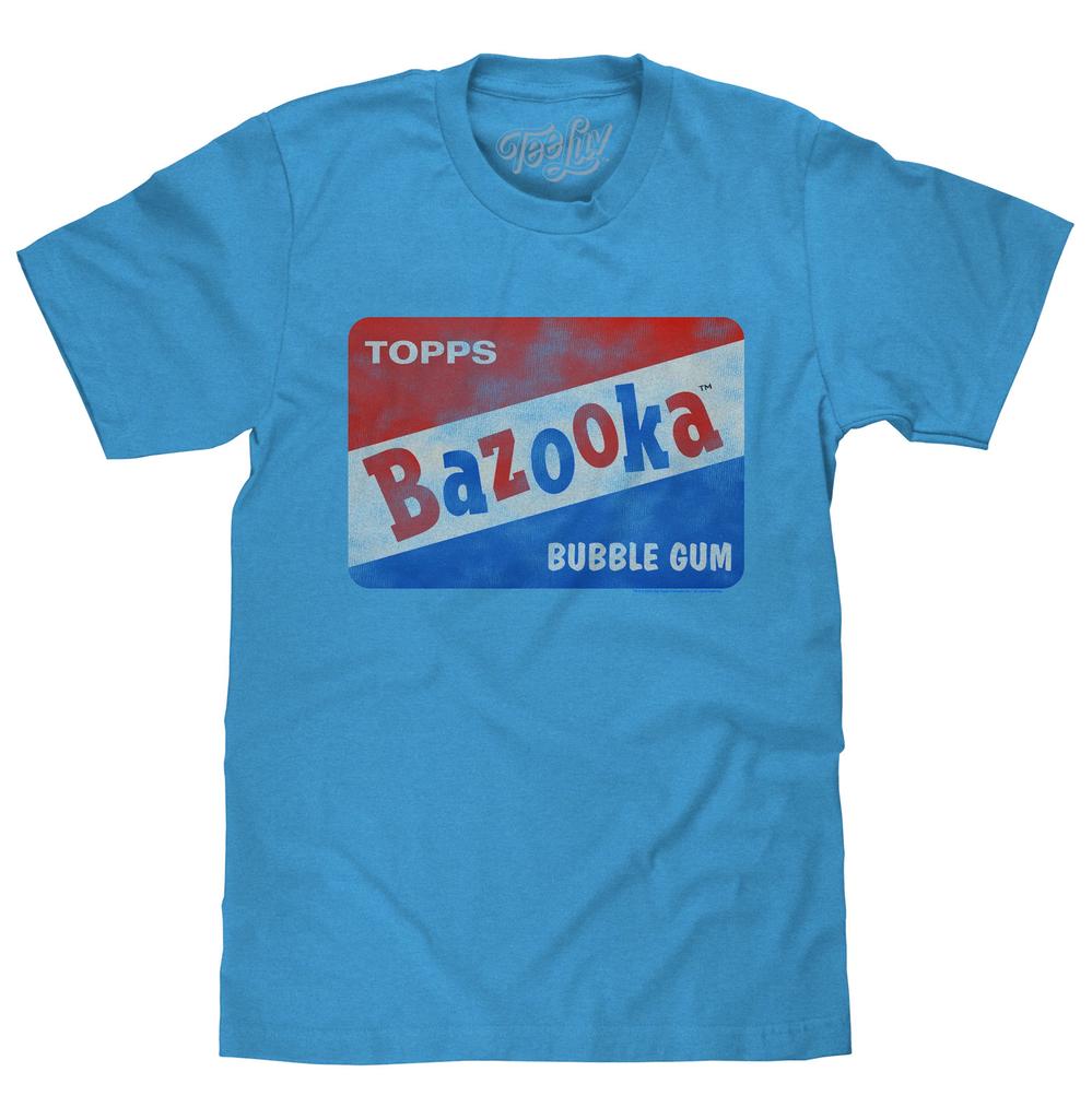 Bazooka Bubble Gum Mens T Shirt Blue