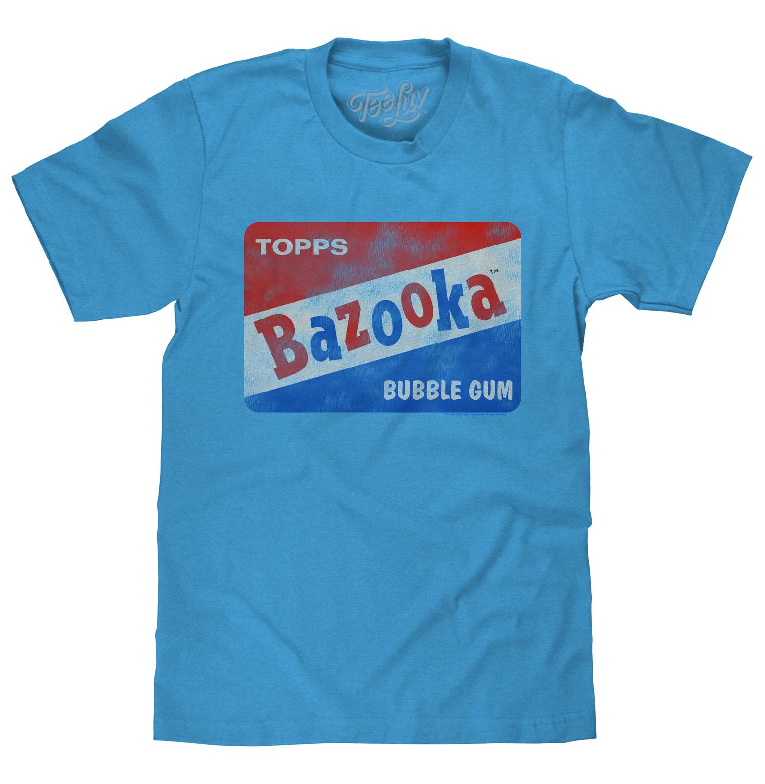Bazooka Bubble Gum Mens T Shirt Blue L