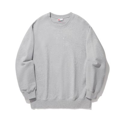 Li Ning Vital Series Sportmode Effen Kleur Ronde Hals Pullover Lange Mouw Sweatshirt Unisex Sweatshirt Lichtgrijs AWDU329-4